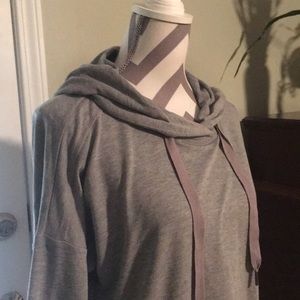 cable & gauge Hooded Tunic EUC